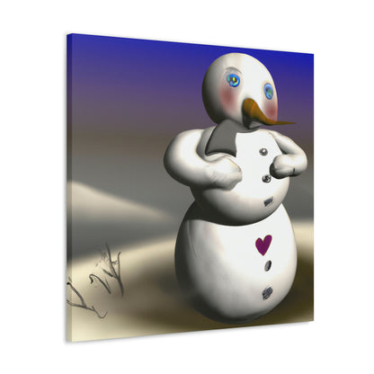 "Chilly But Hopeful: The Snowman's Quest For A Hug" - The Alien Canva