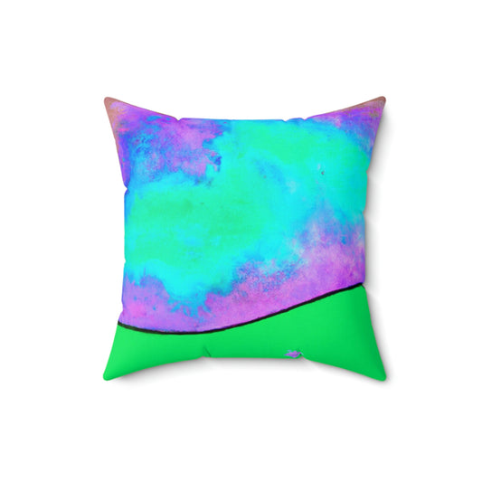 "Alone in the Alien Sky" - The Alien Square Pillow