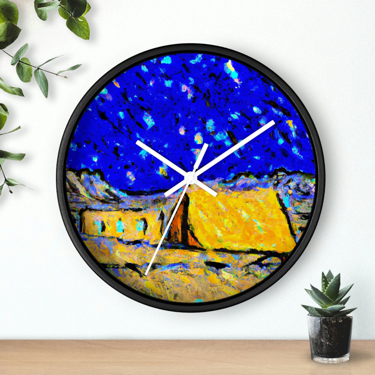 "Enchanted Sands of the Night Sky" - The Alien Wall Clock