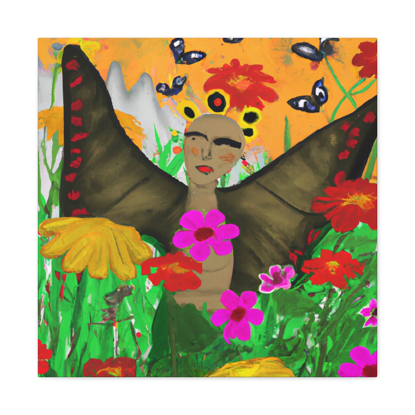 "Butterfly Ballet in the Wildflower Meadow" - The Alien Canva