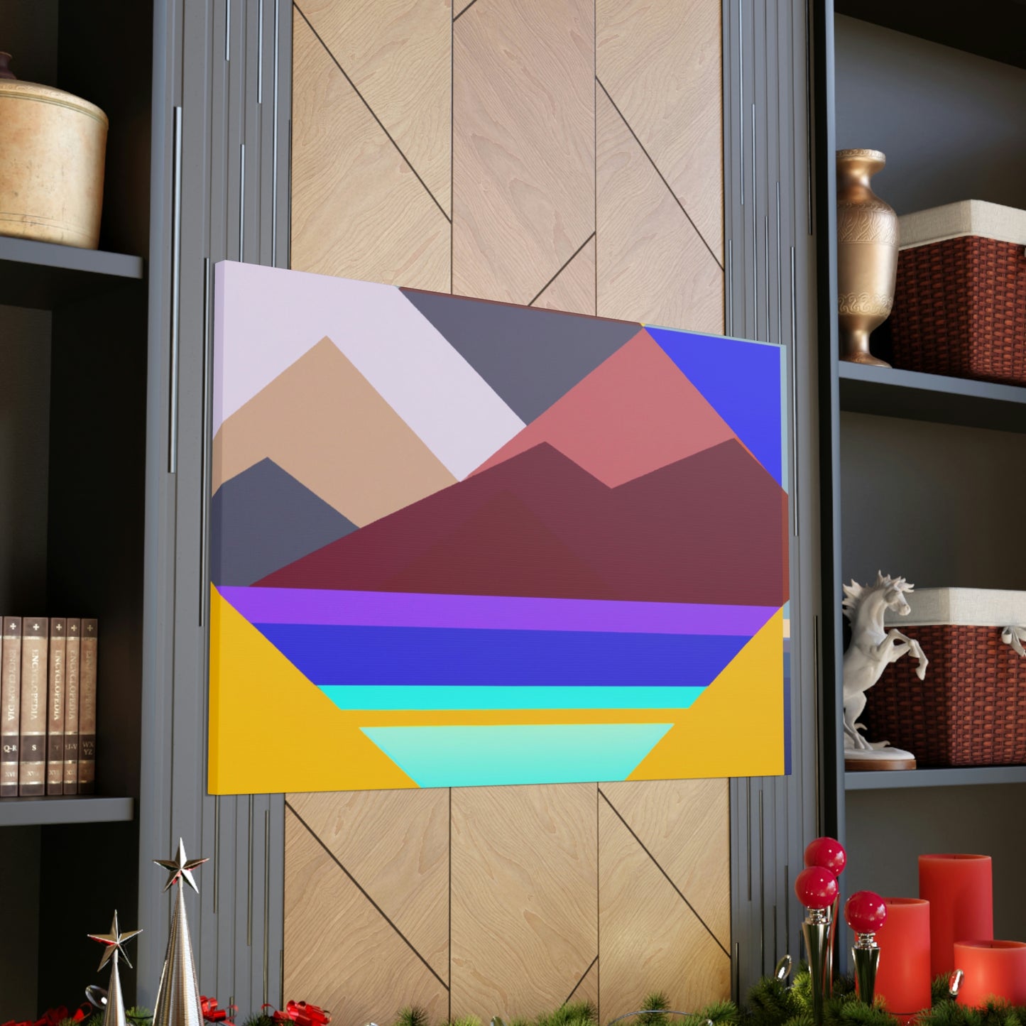 "Geometric Landscape" - Canvas