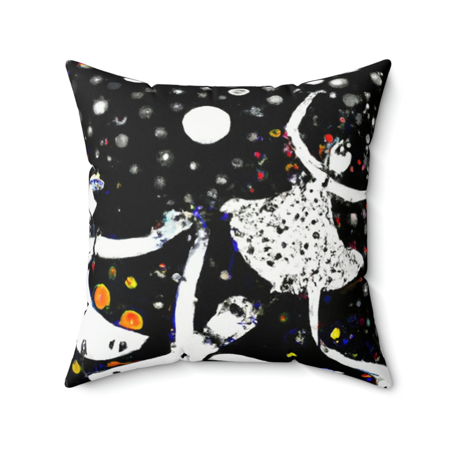 Twinkling Starlight Dance of the Fairies - The Alien Square Pillow