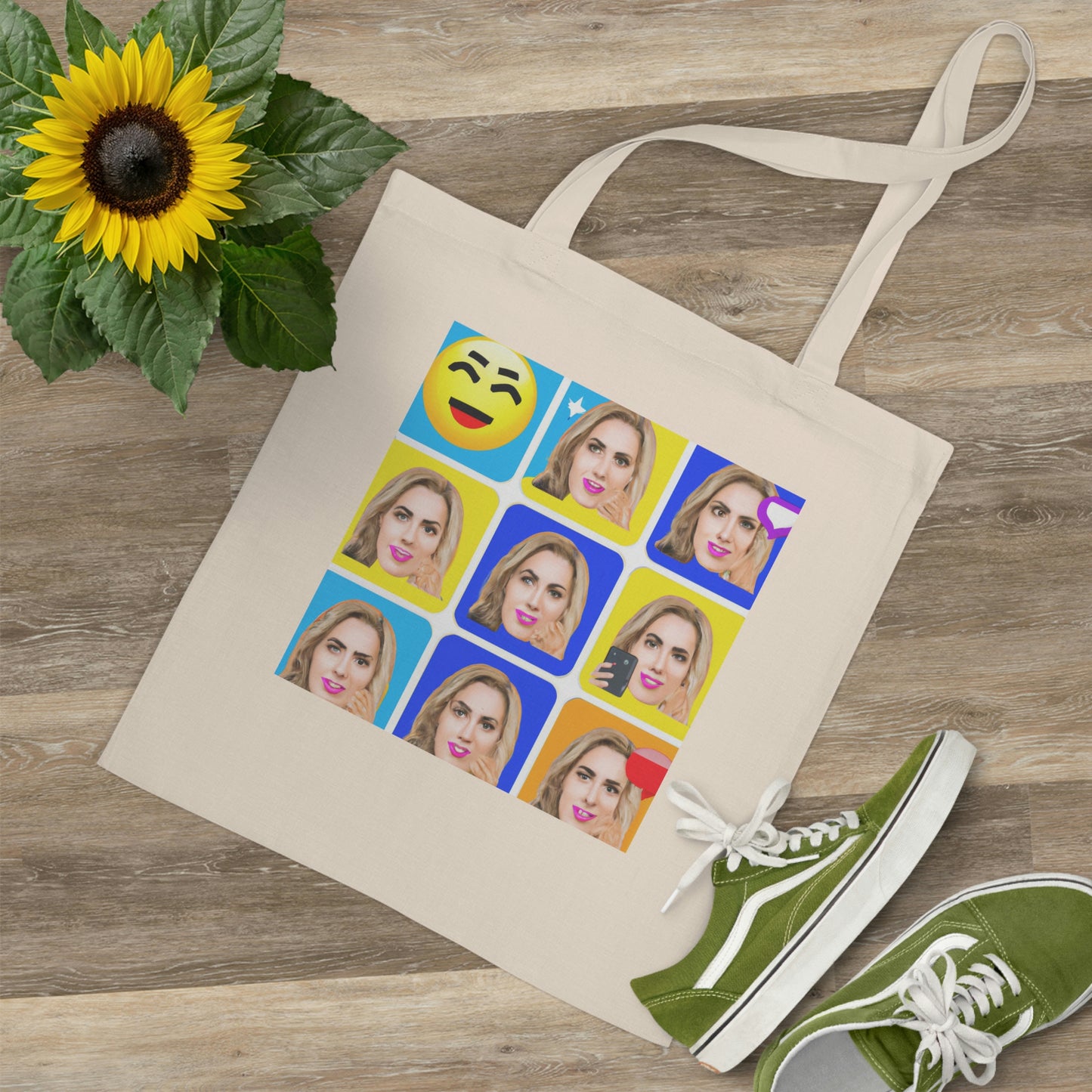 "Emoji-zing a Celebrity: A Pop Art Portrait" - The Alien Tote Bag