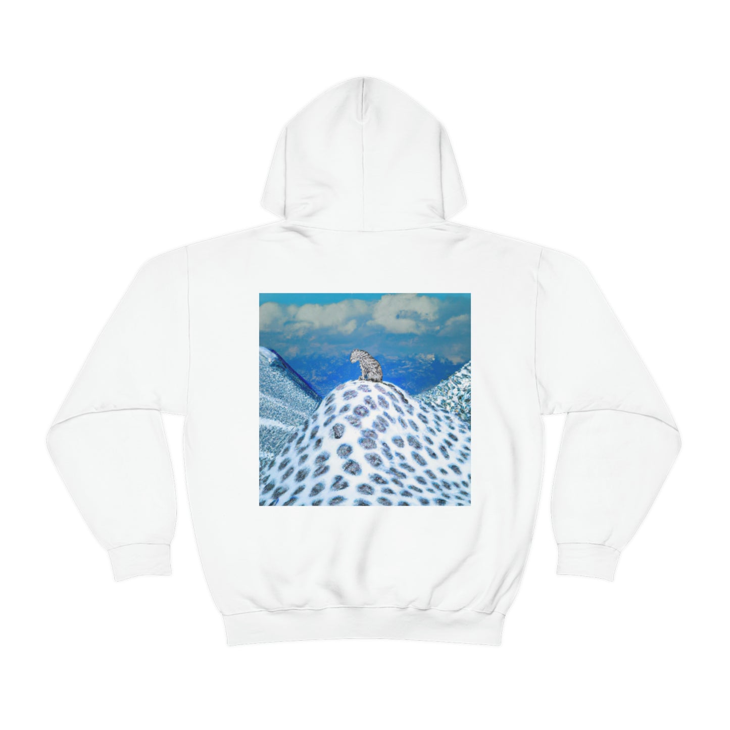 "Lonely Perch of the Snow Leopard" - The Alien Unisex Hoodie