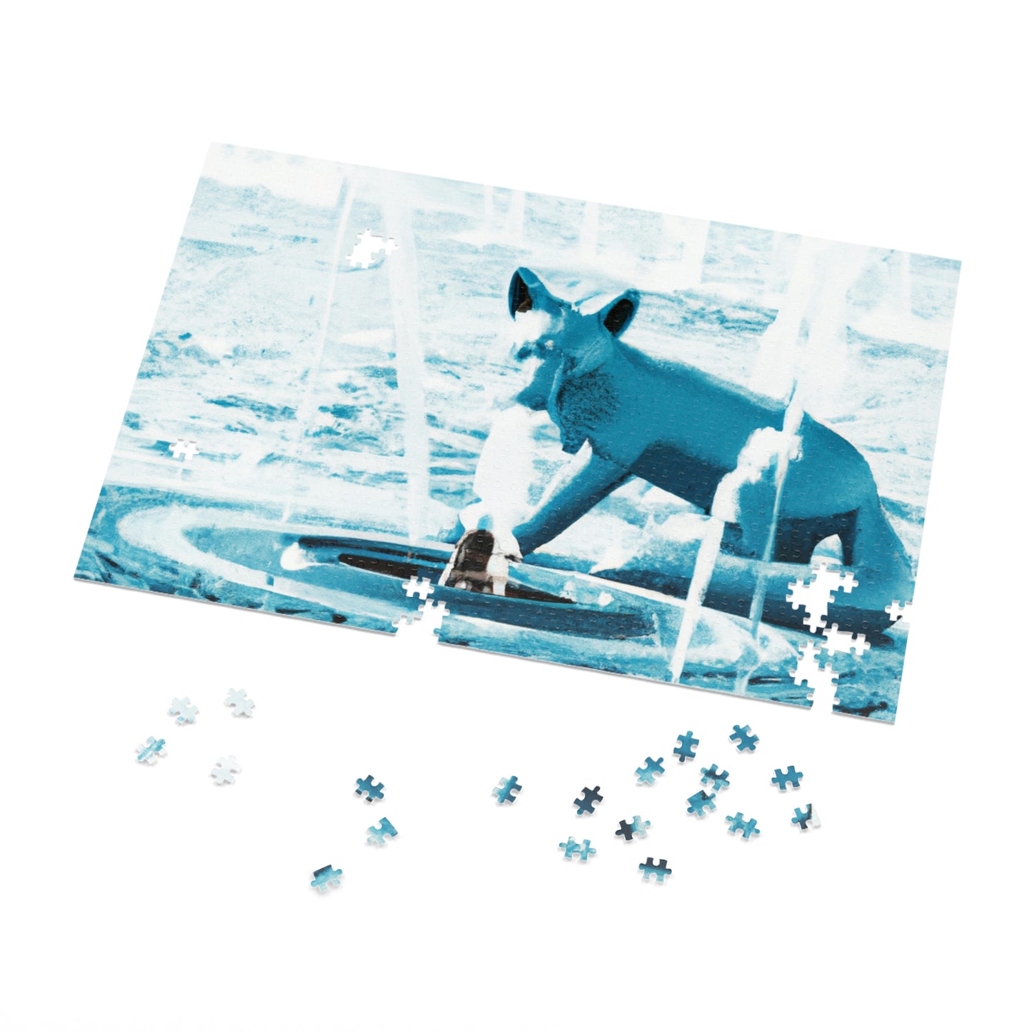 "Foxy Frolicking in the Fountain" - The Alien Jigsaw Puzzle