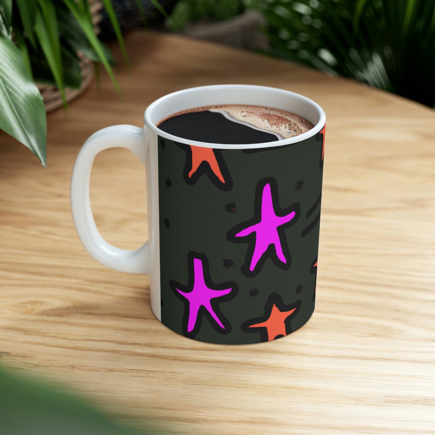 "Abandoned in the Glittering Night Sky" - The Alien Ceramic Mug 11 oz