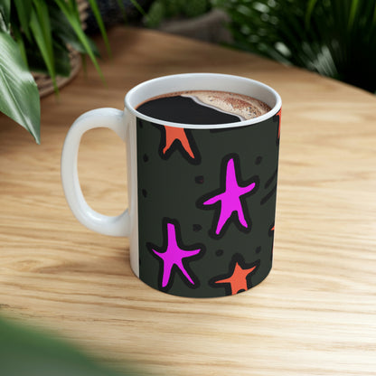 "Abandoned in the Glittering Night Sky" - Taza de cerámica The Alien 11 oz