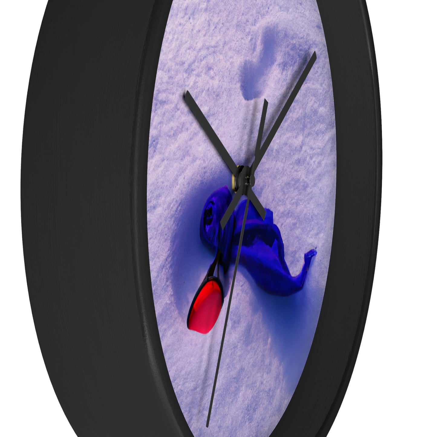 "Buried in the Snow: A Vivid Memory" - The Alien Wall Clock