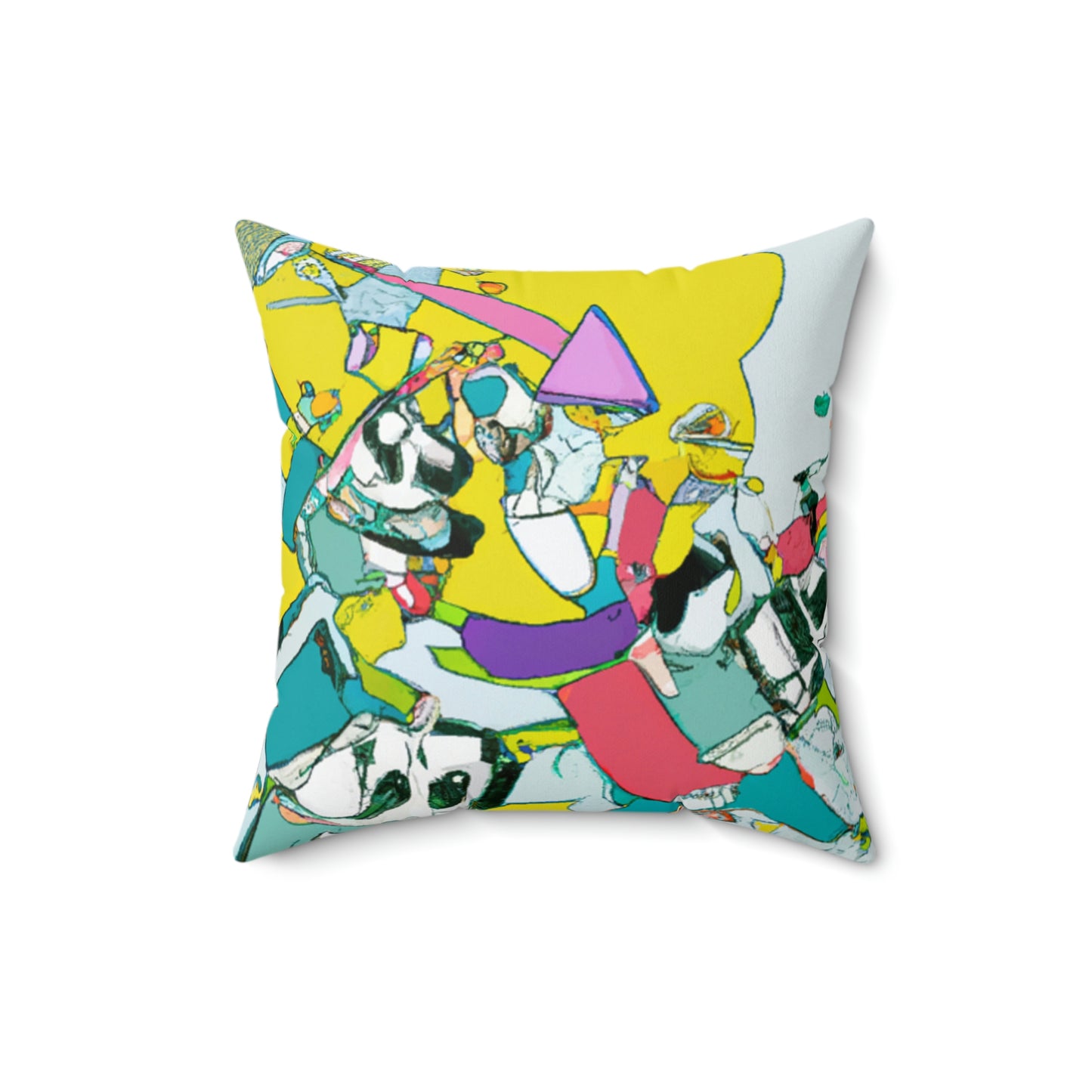 Robotic Rebellion: A Battle for Power. - The Alien Square Pillow