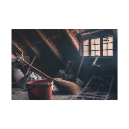 "Dusty Hopes in an Abandoned Attic" - The Alien Canva