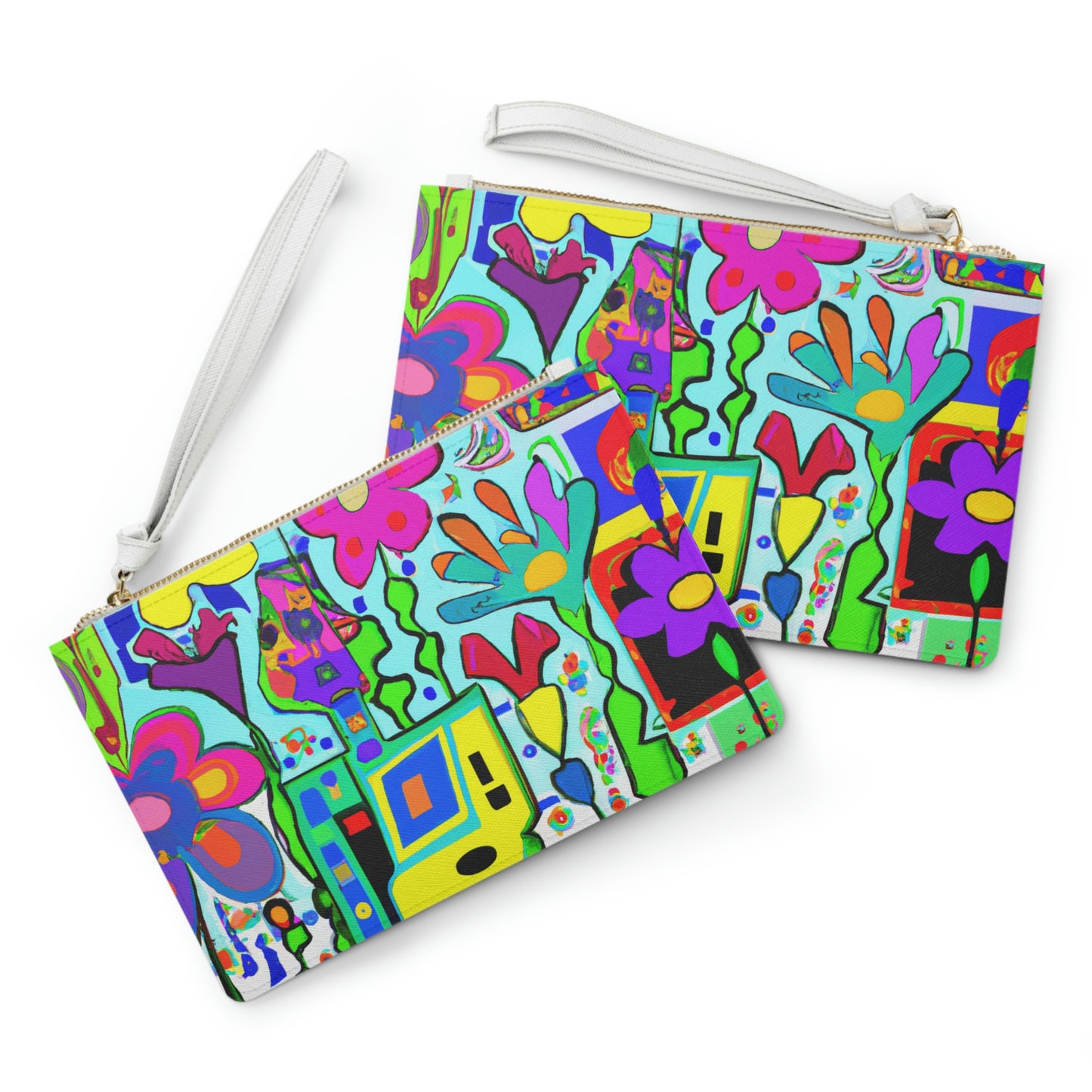 "A Mystical Garden of Rainbow Petals" - The Alien Clutch Bag