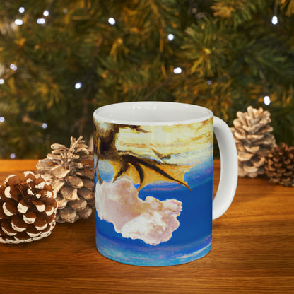 "A Heavenly Blaze with a Mystic Dragon" - The Alien Ceramic Mug 11 oz