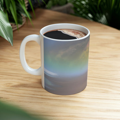 "A Painted Reflection of Solitude" - The Alien Ceramic Mug 11 oz