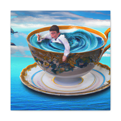 "Adrift in a China Cup: The Story of a Lost Child's Oceanic Adventure" - The Alien Canva