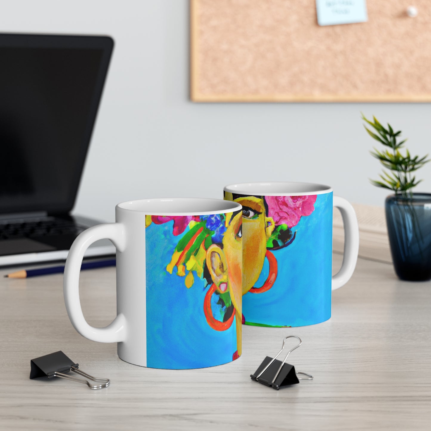 "Fierce and Free: A Frida Kahlo-Inspired Tribute to Mexican Women" - The Alien Ceramic Mug 11 oz