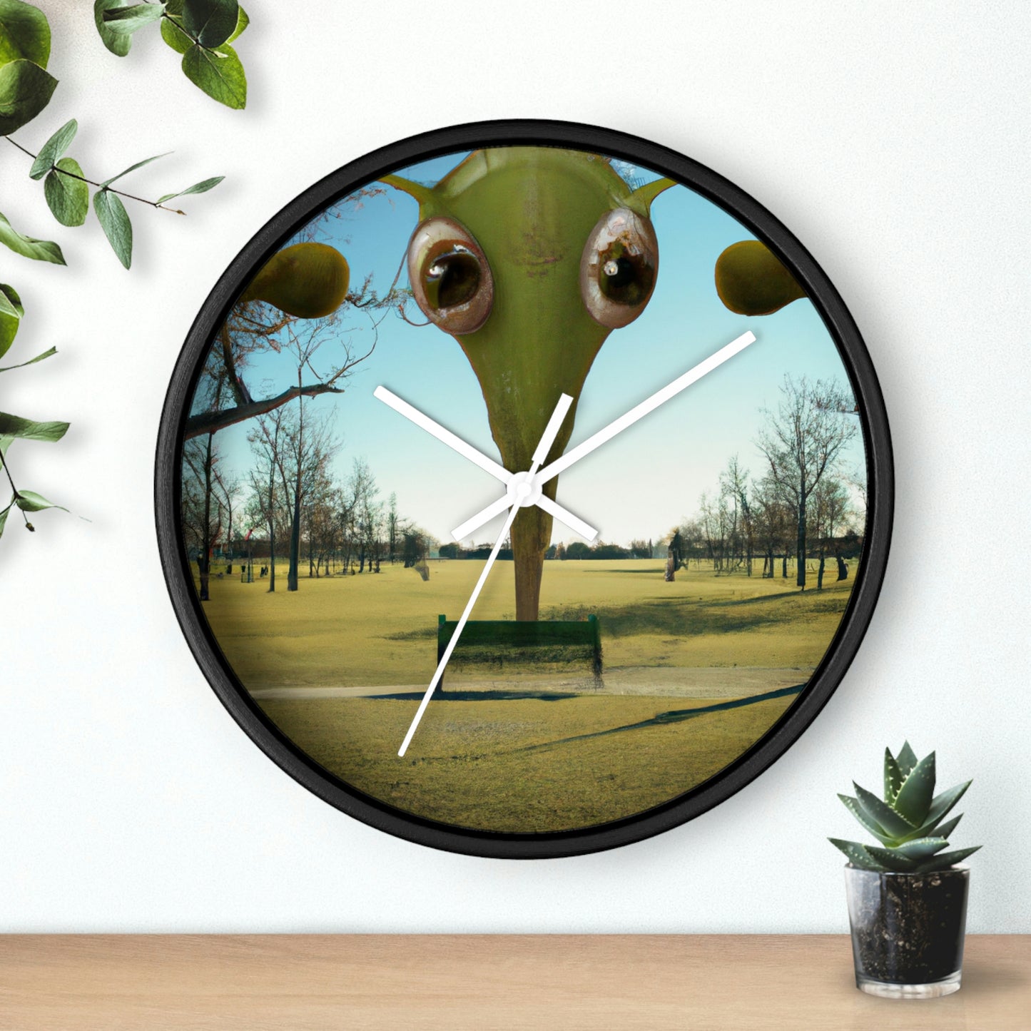 "Alien Parked Tales" - The Alien Wall Clock