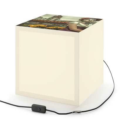 "ChronoTown: Where Time Stands Still" - Die Alien Light Cube Lampe