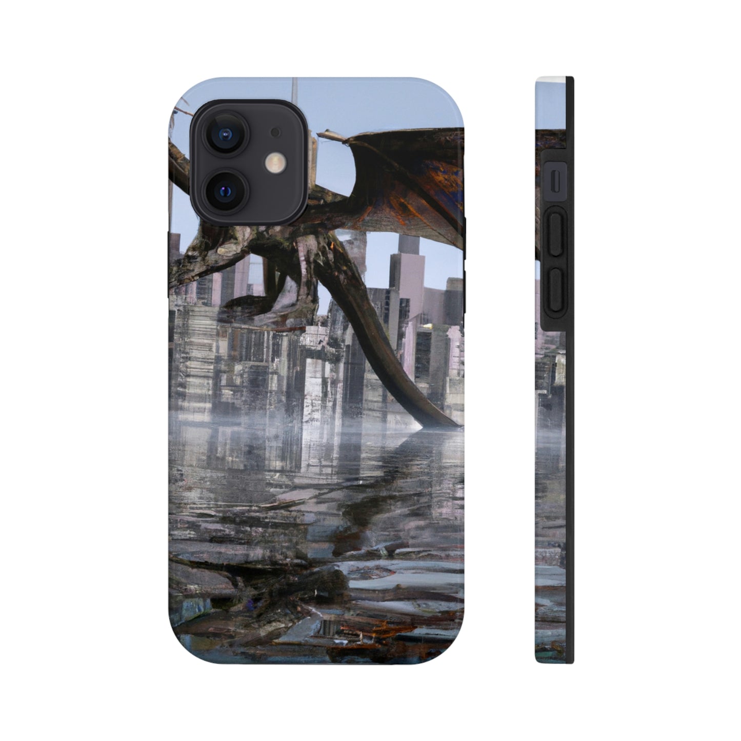 "Ascending the Deluge: A Dragon's Soaring Journey." - The Alien Tough Phone Cases