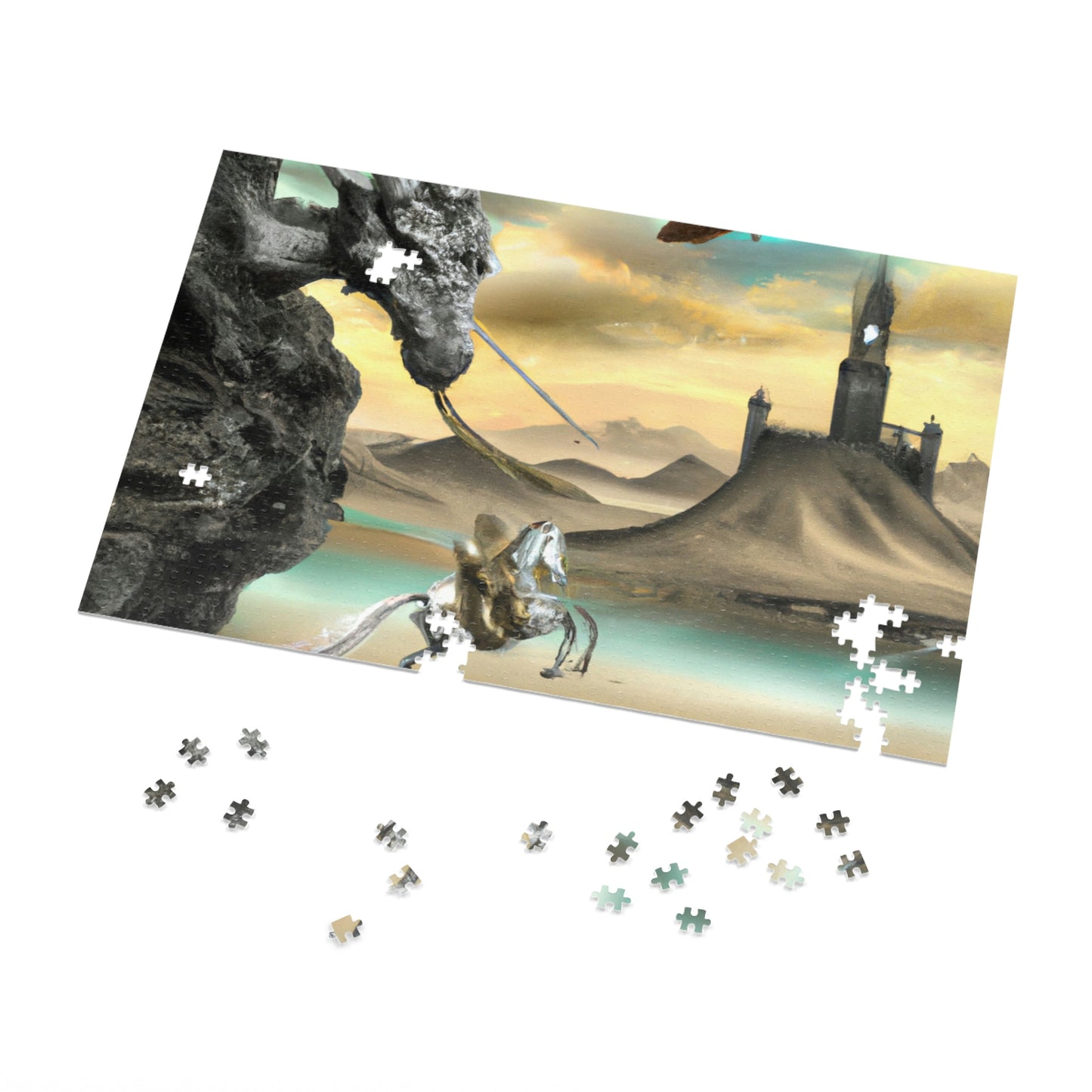 The Knight and the Dragon's Throne - The Alien Jigsaw Puzzle