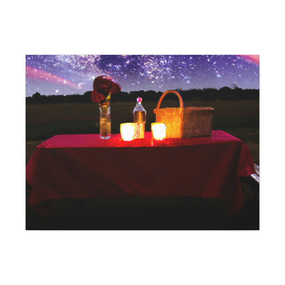 "Nighttime Enchantment: A Romantic Picnic Under the Stars" - The Alien Canva