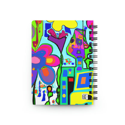 "A Mystical Garden of Rainbow Petals" - The Alien Spiral Bound Journal