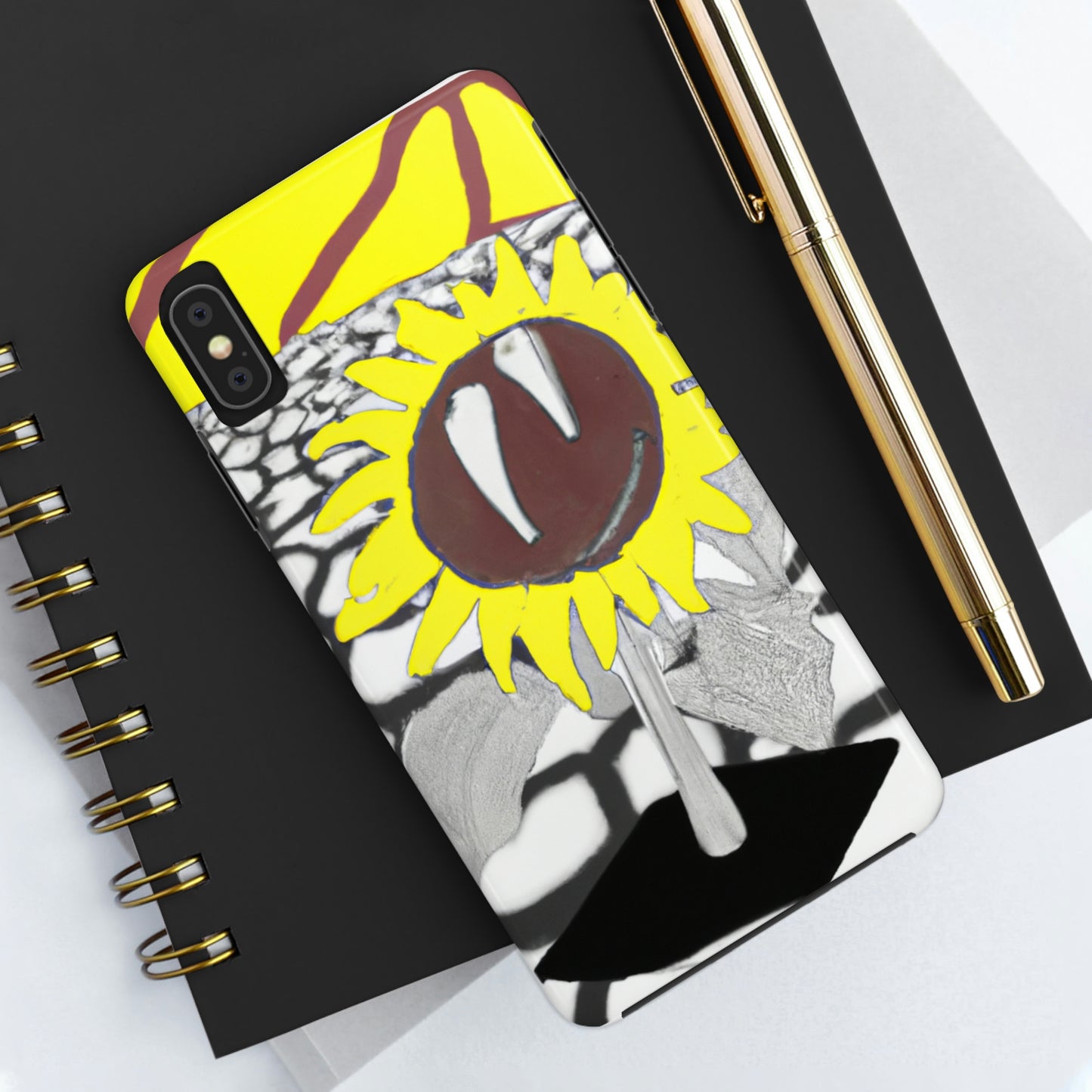 „Eine Sonnenblume, die auf einem ausgedörrten Feld verwelkt“ – The Alien Tough Phone Cases