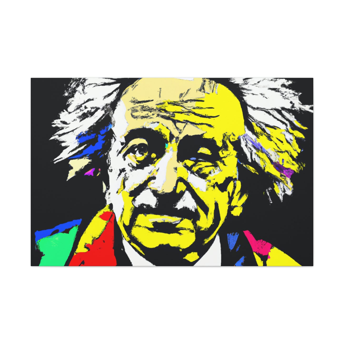 "Albert Einstein: A Pop Art Portrait" - The Alien Canva