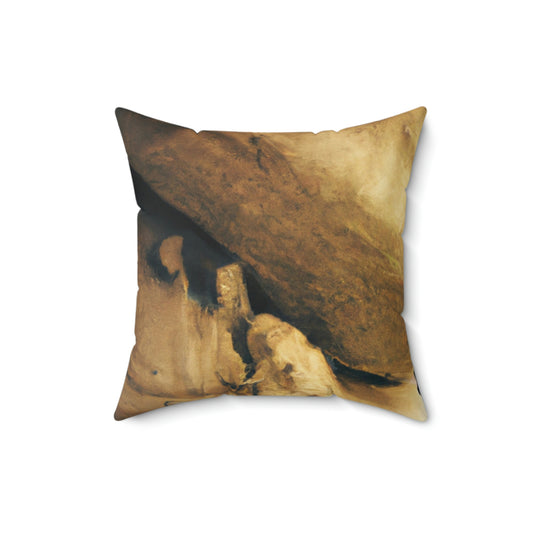 "A Peculiar Journey into the Caverns of Uncertainty" - The Alien Square Pillow