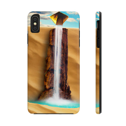 "Einsamer Wasserfall in einer trostlosen Wüste" - Die Alien Tough Phone Cases