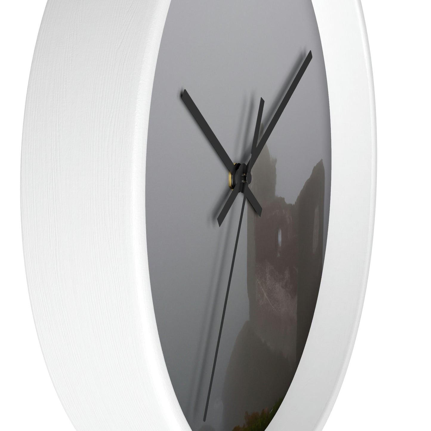 "The Forgotten Castle in the Eerie Mist" - The Alien Wall Clock