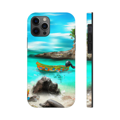 "Caribbean Fiesta on the Beach - A Digital Exploration of Mexican Culture" - The Alien Tough Phone Cases