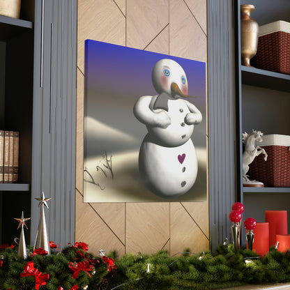 "Chilly But Hopeful: The Snowman's Quest For A Hug" - The Alien Canva