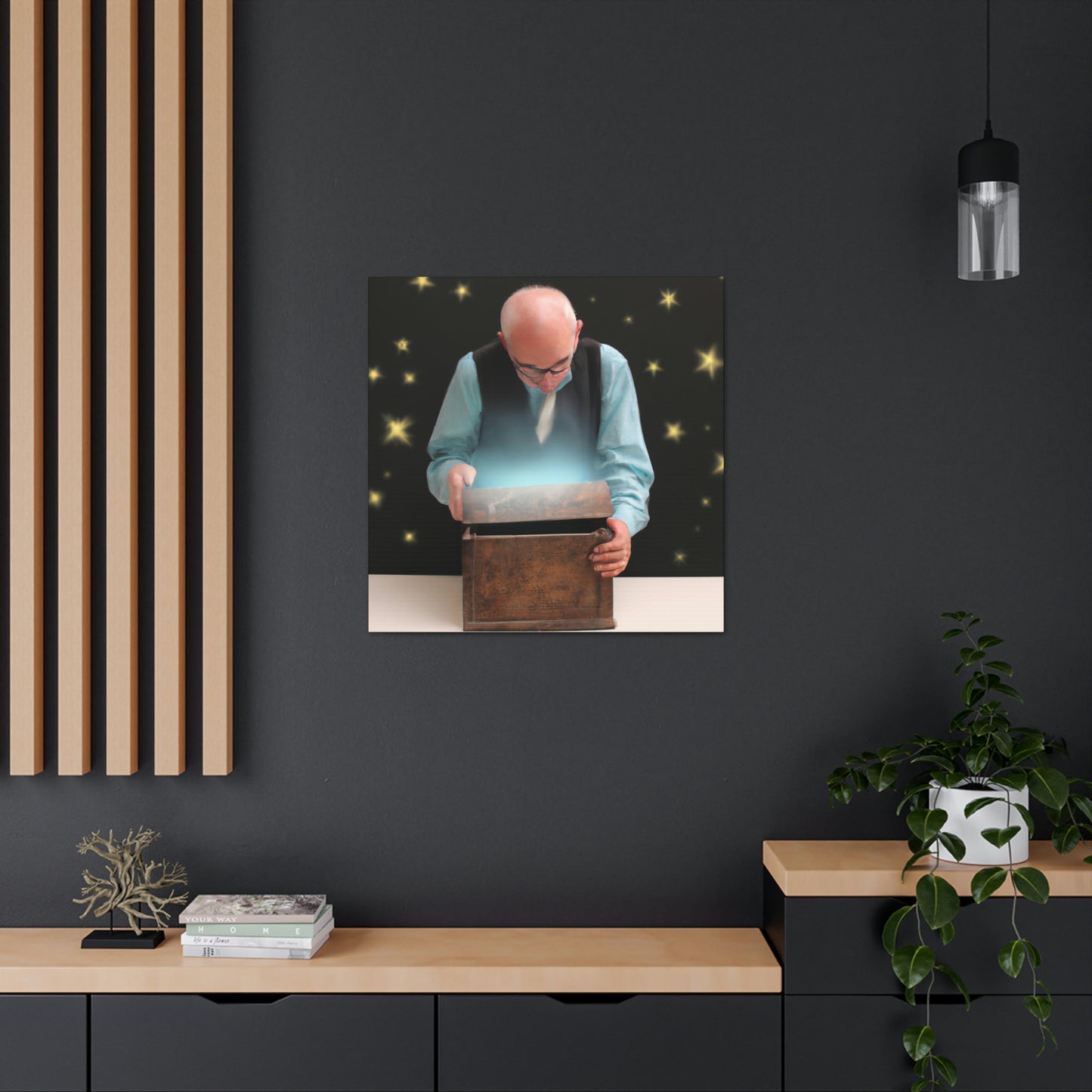 The Magic Box of the Elderly Man - The Alien Canva