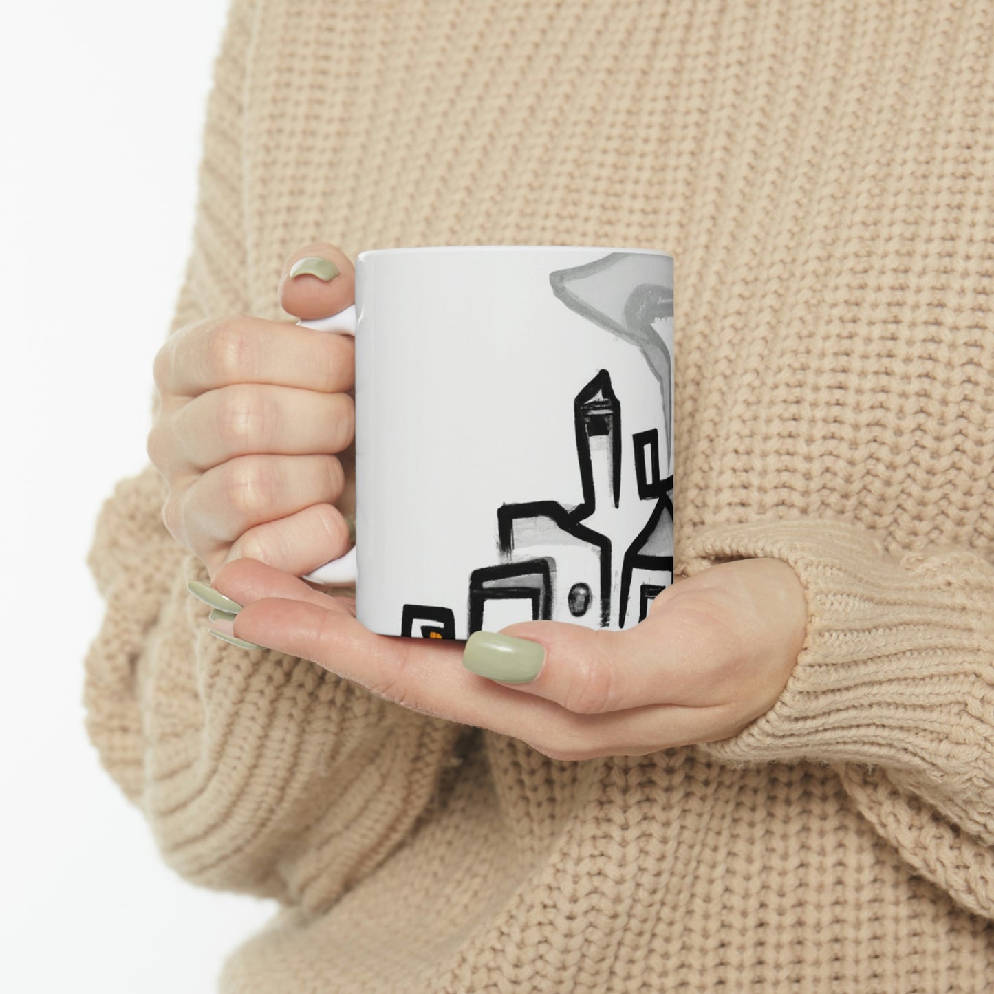 Die Stadt im Nebel – The Alien Keramiktasse 11 oz