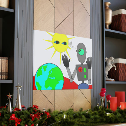 "Robot Defender: The Alien Invasion of Earth" - The Alien Canva