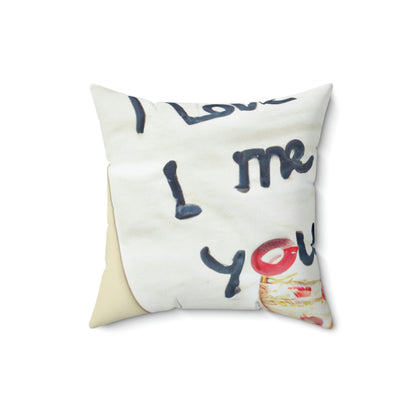 "A Pizza-Loving Love Letter" - The Alien Square Pillow