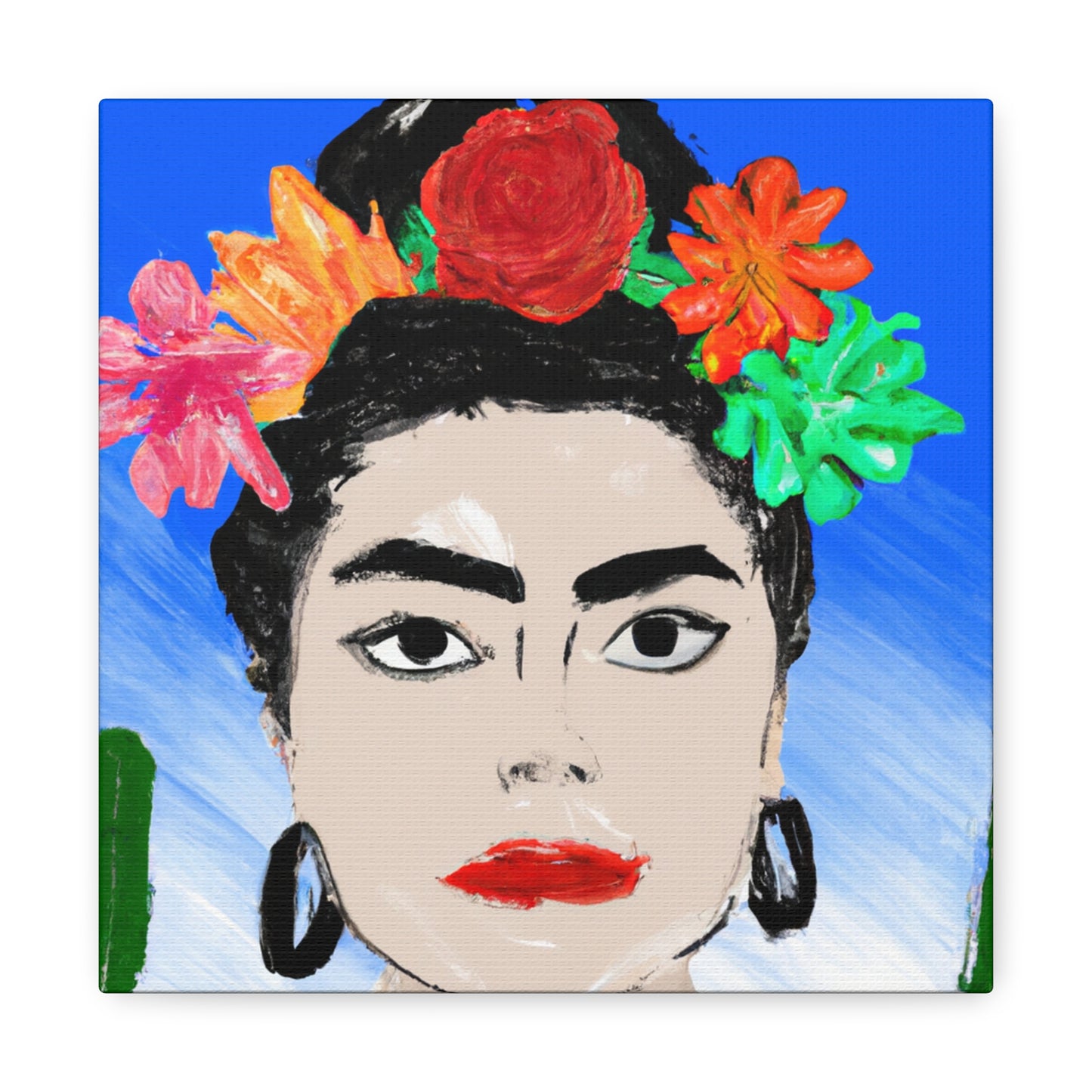 "Frida Ardiente: Pintando un ícono mexicano con cultura colorida" - The Alien Canva