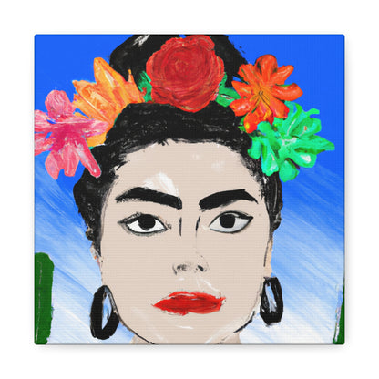 "Fiery Frida: Painting a Mexican Icon with Colorful Culture" - The Alien Canva