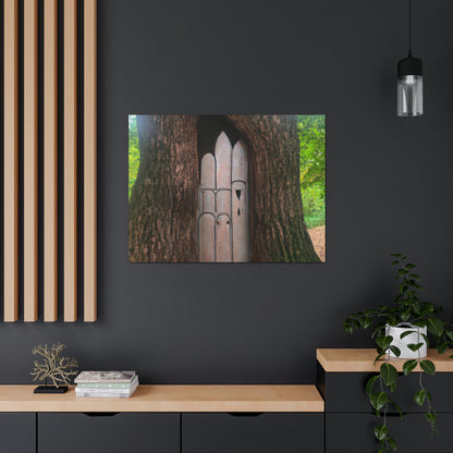 "The Mysterious Tree Door" - The Alien Canva