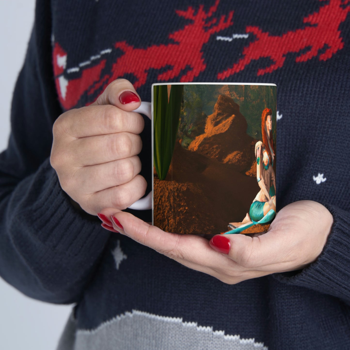 "Mermaid in the Mirage" - The Alien Ceramic Mug 11 oz