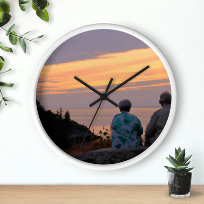 "Embracing the Evening" - The Alien Wall Clock