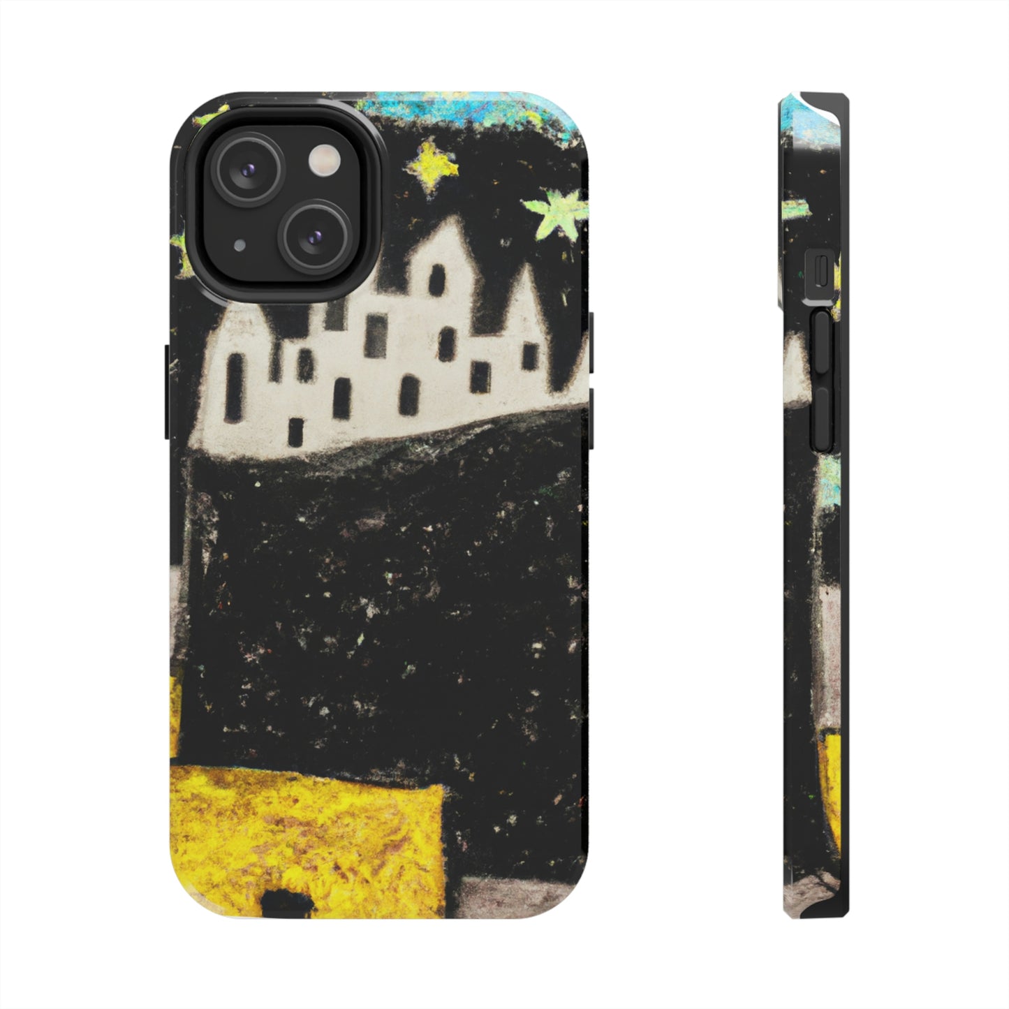 "Cosmic Oasis: Eine Reise in eine schwimmende Stadt inmitten des Sternenmeers" - Die Alien Tough Phone Cases