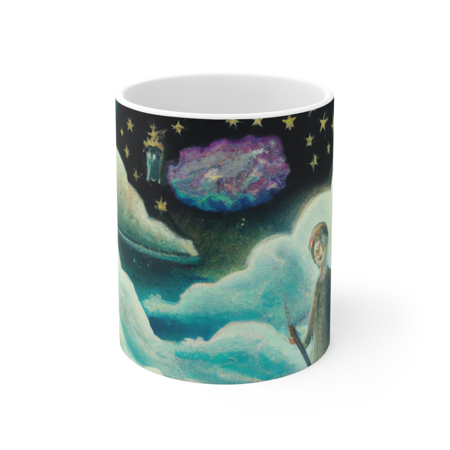 "Un mar de diamantes en la noche" - Taza de cerámica The Alien 11 oz