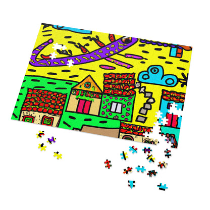 "A Slumbering Village of the Soaring Dragon" - The Alien Jigsaw Puzzle