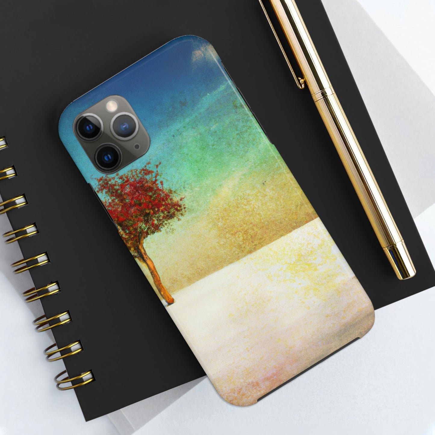 "Alone in the Snowy Meadow" - The Alien Tough Phone Cases