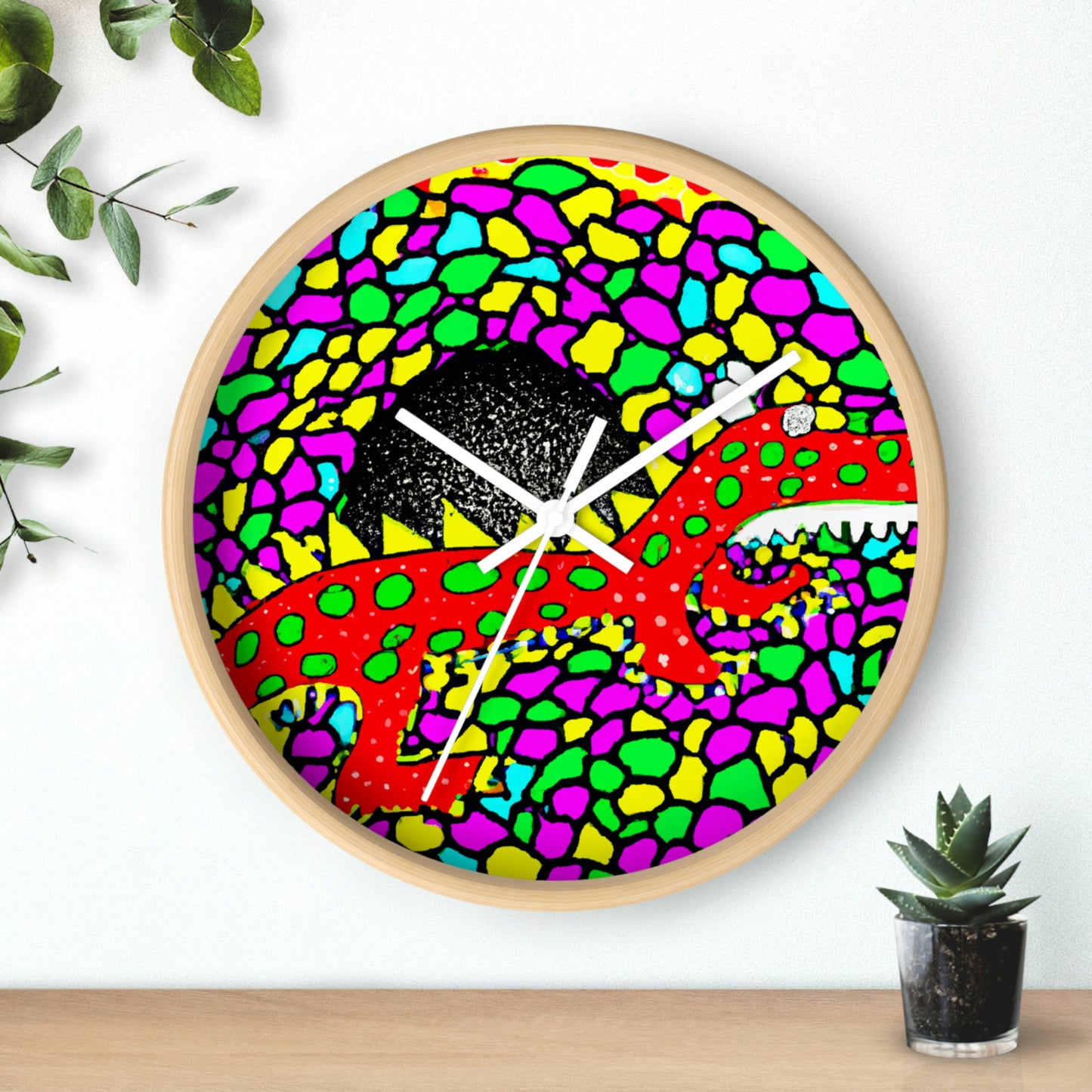 "Dragon's Flight to Freedom" - The Alien Wall Clock