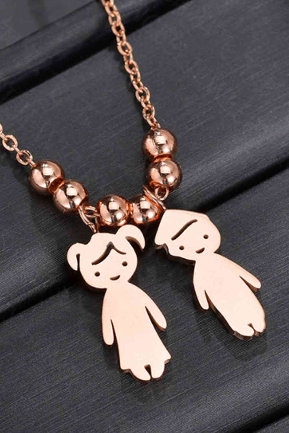 Edelstahl-Halskette mit Anhänger für Jungen und Mädchen