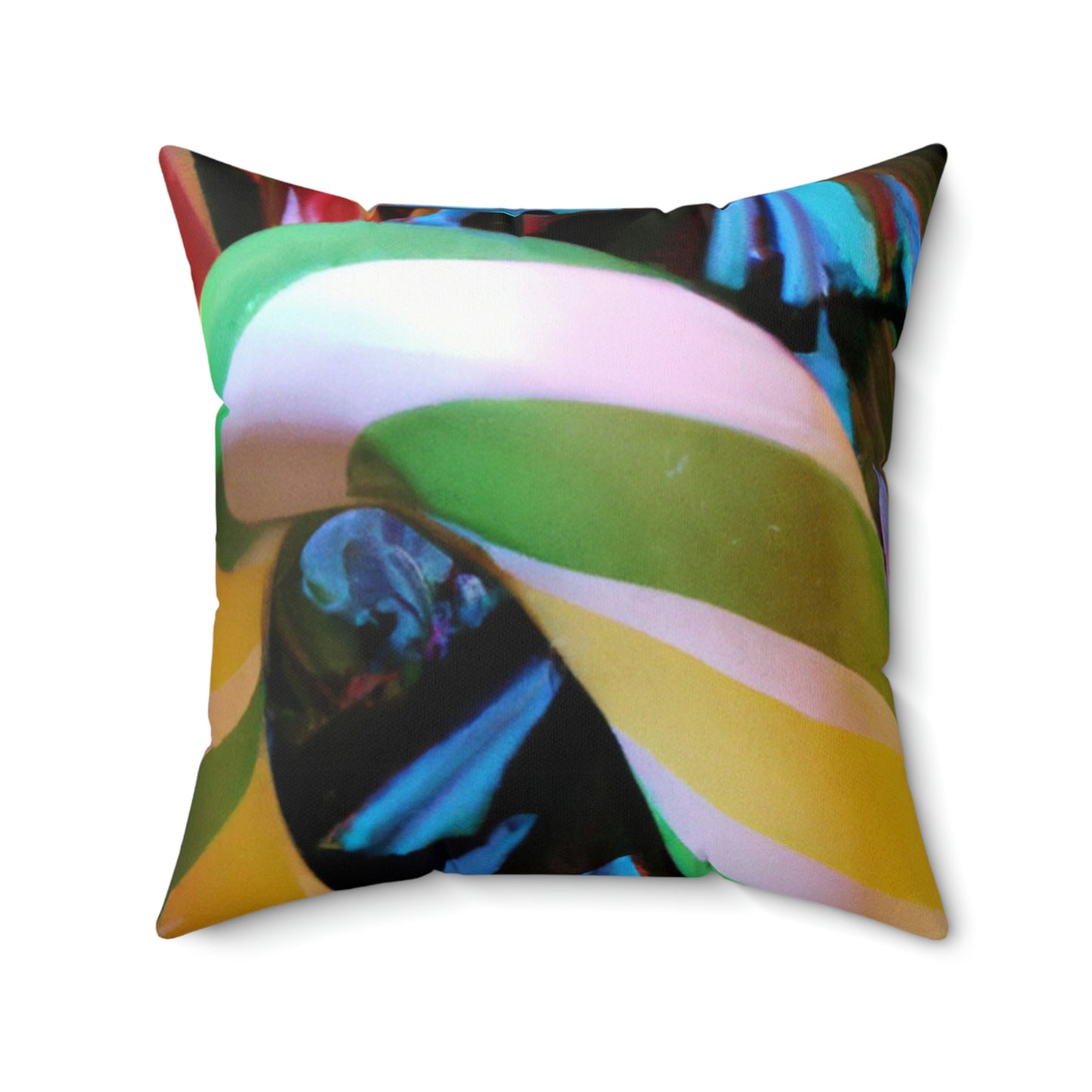 "Candy Cane Wonderland" - The Alien Square Pillow