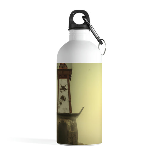 "Ghostly Beacon in the Fog" - The Alien Stainless Steel Water Bottle