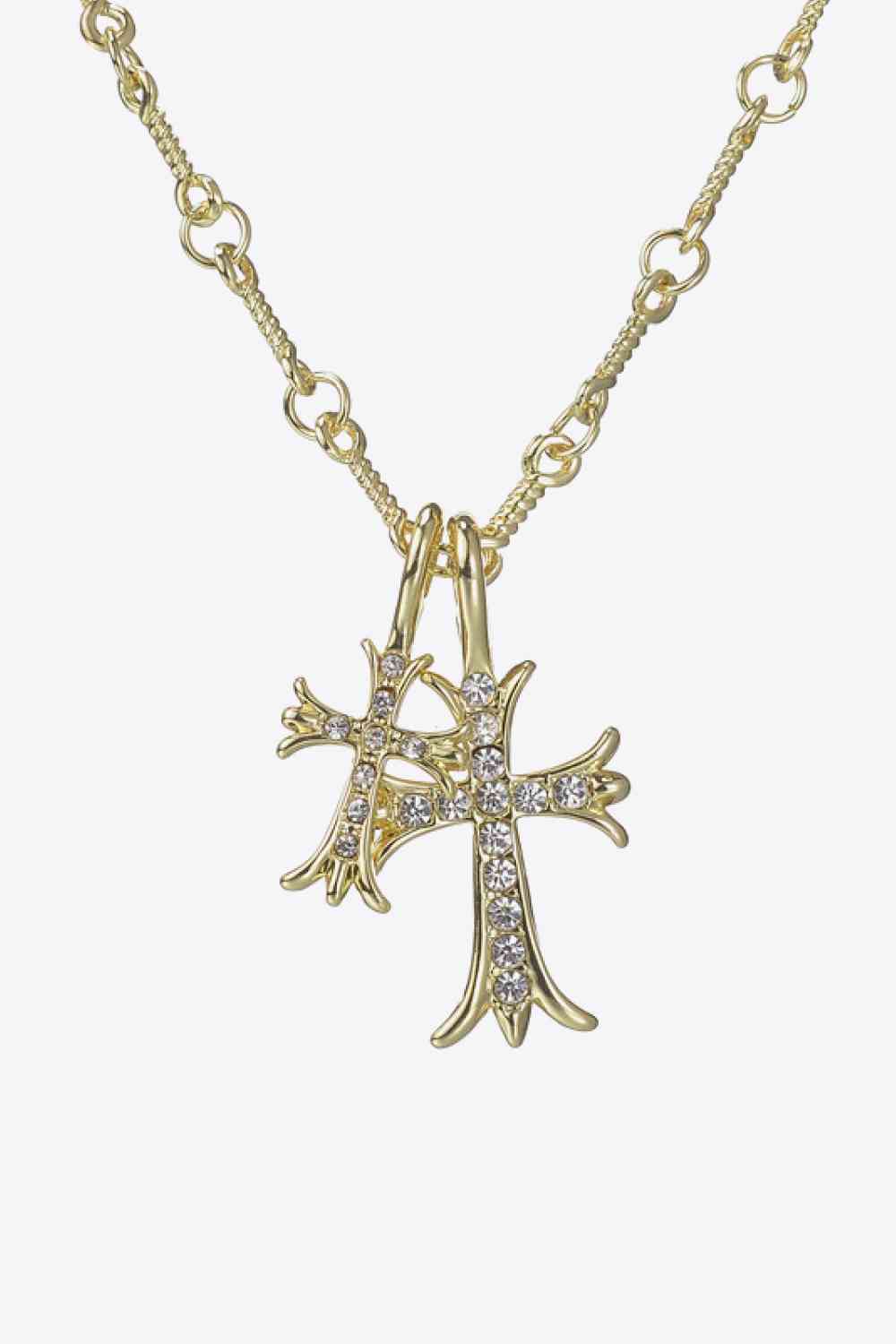 Halskette mit Kreuzanhänger aus Edelstahl